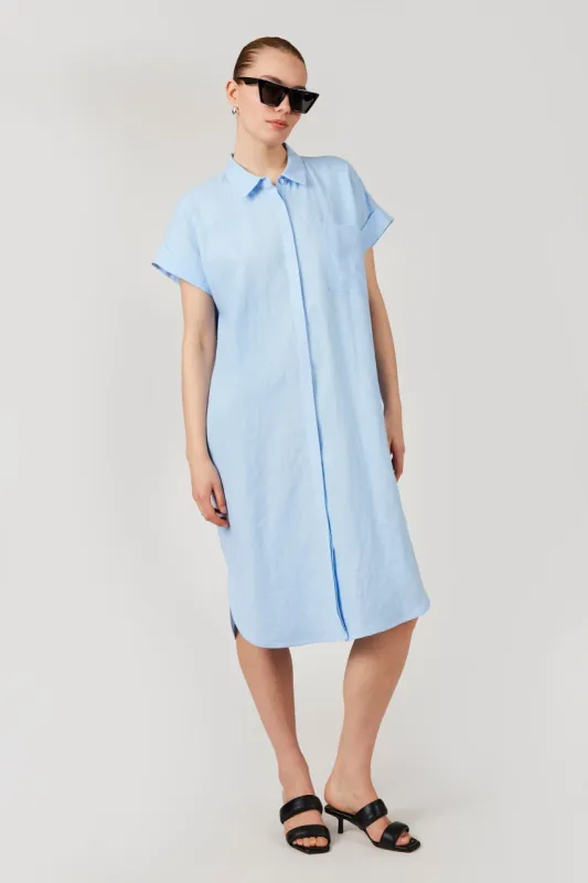 GOMAYE GMALLIE DRESS PALE BLUE sold by Gomaye