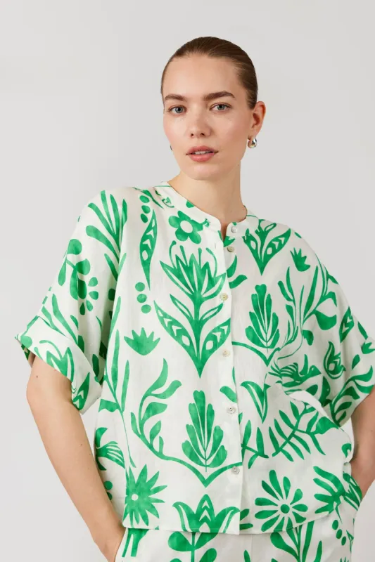 GOMAYE GMVICCA SHIRT GRASS GREEN made by Gomaye