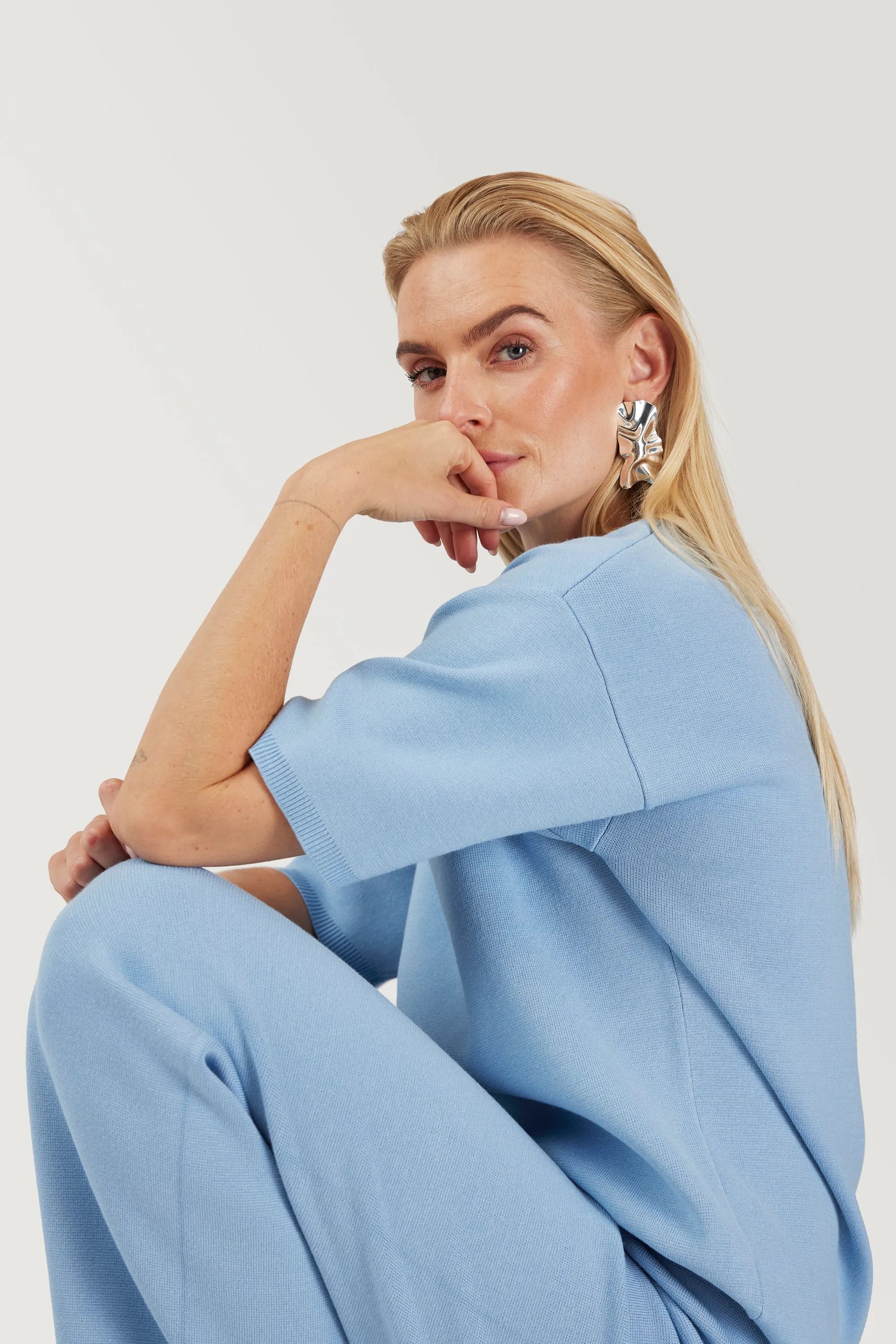 GOMAYE GMSONNY KNITWEAR TOP PALE BLUE sold by Gomaye product image thumbnail 5