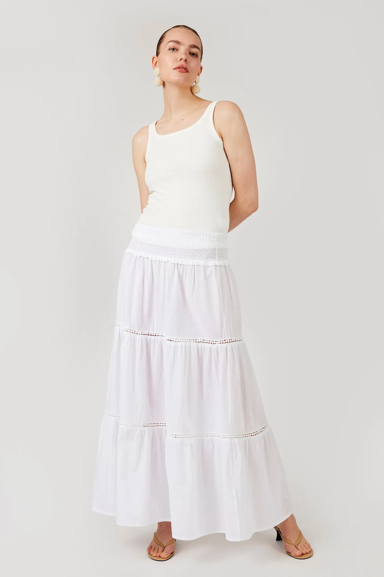 GOMAYE GMBINI SKIRT WHITE sold by Gomaye