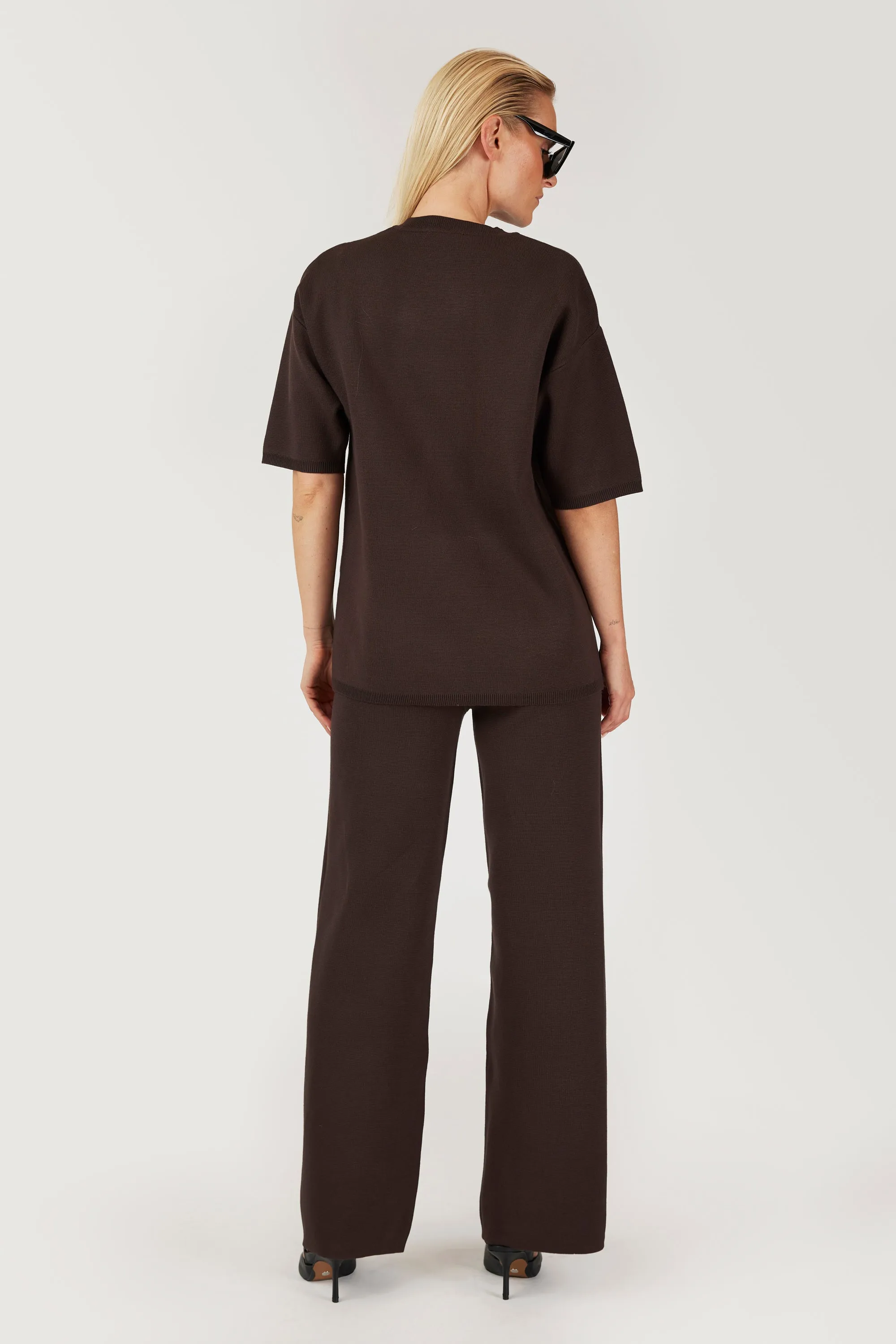 GOMAYE GMSONNY REGULAR KNITWARE TROUSERS DARK BROWN sold by Gomaye product image thumbnail 4