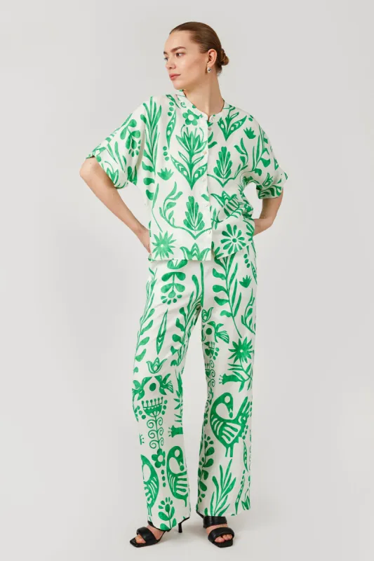 GOMAYE GMEZRA TROUSERS GRASS GREEN sold by Gomaye