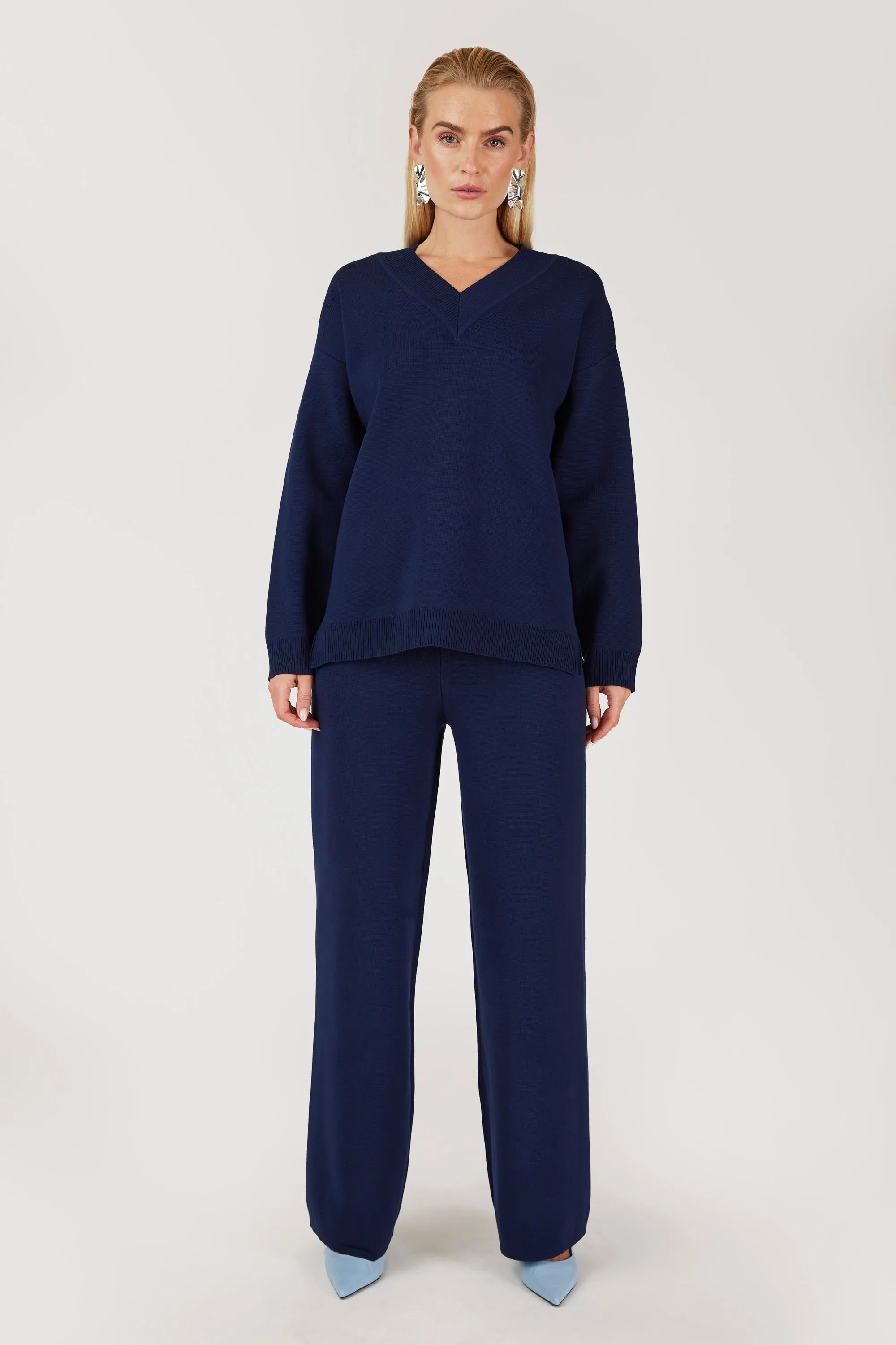 GOMAYE GMSONNY REGULAR KNITWARE TROUSERS NAVY sold by Gomaye