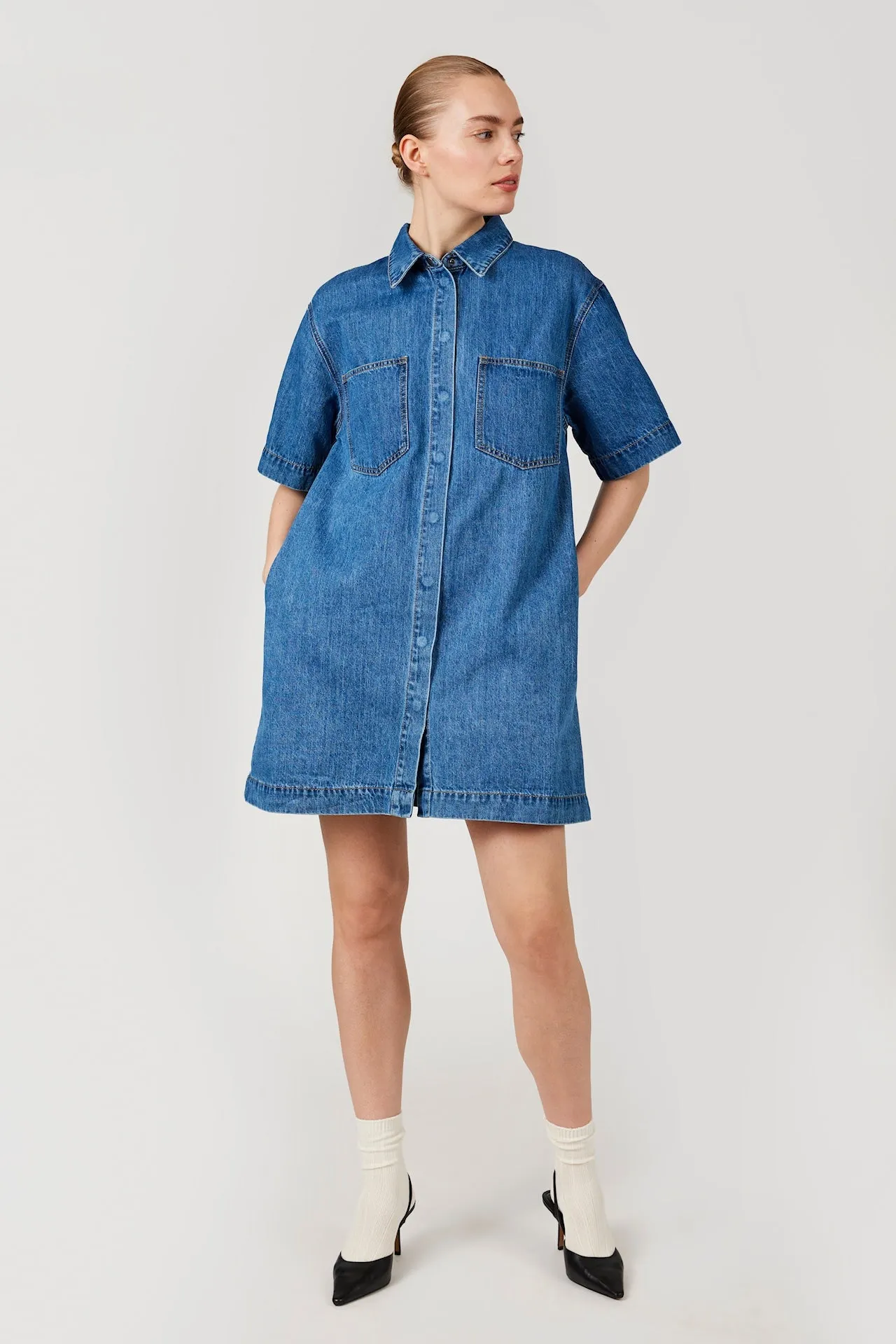 GOMAYE GMMALIC DRESS INDIGO sold by Gomaye product image thumbnail 2