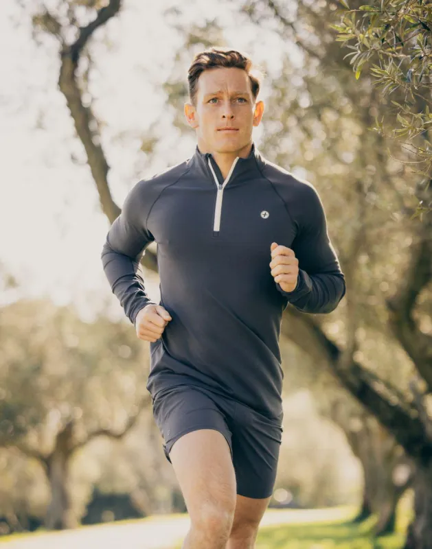 Relentless 1/4 Zip in Orbit sold by Gym+Coffee