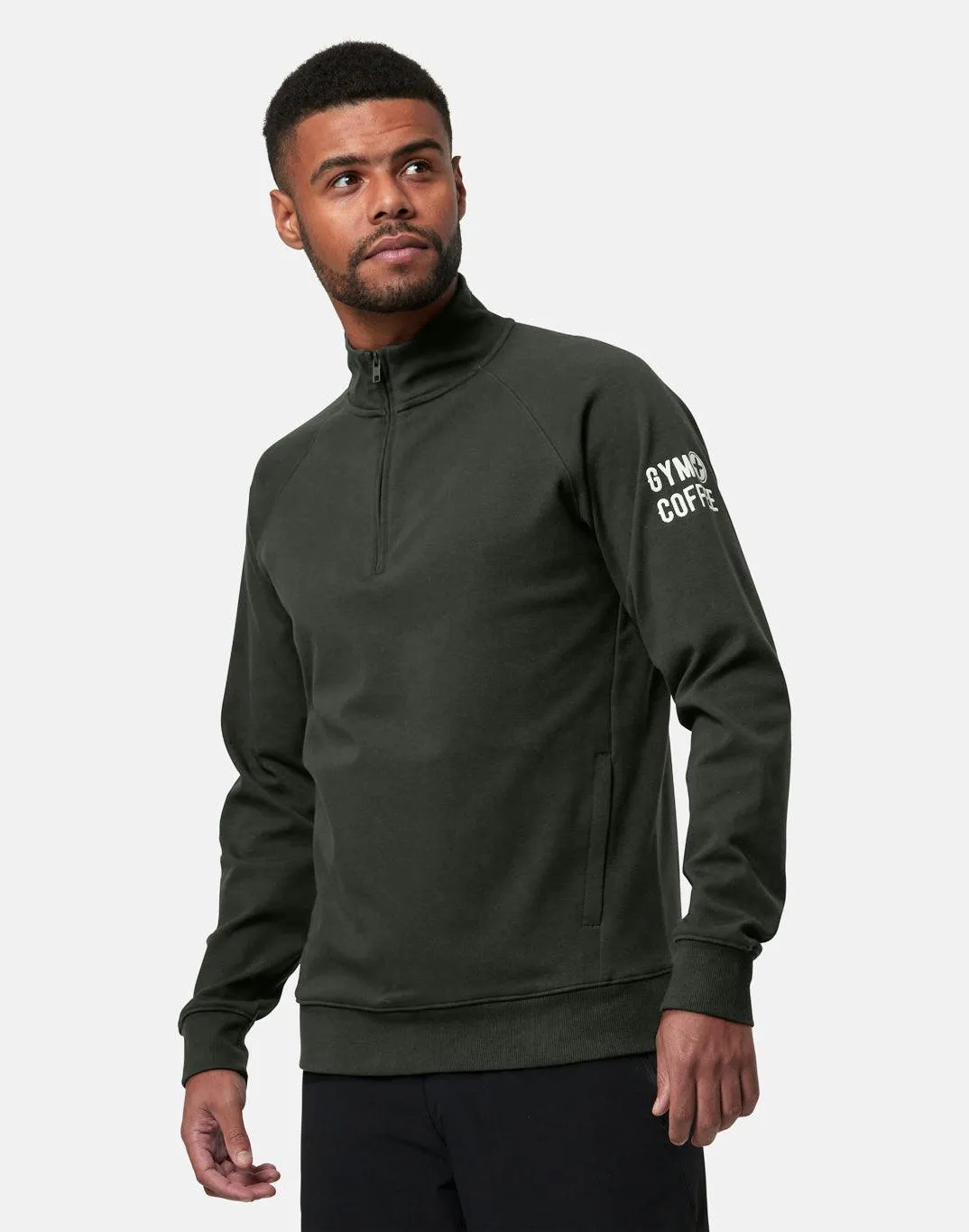 Chill Half Zip in Khaki sold by Gym+Coffee product image thumbnail 2