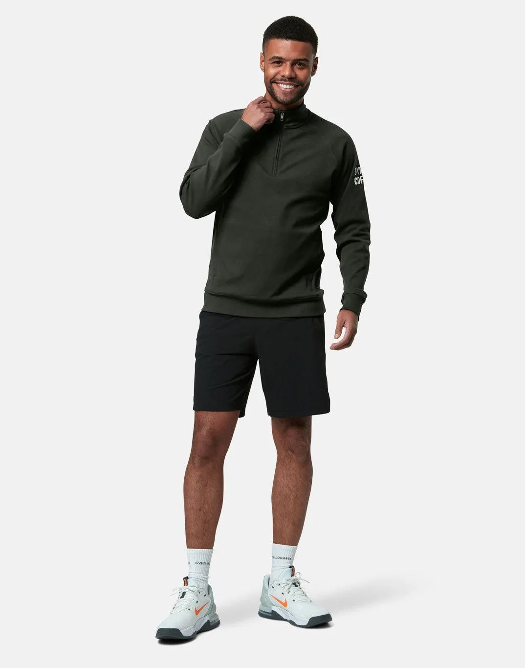 Chill Half Zip in Khaki sold by Gym+Coffee product image thumbnail 3