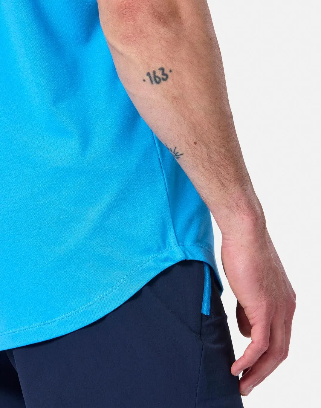 Coffee Tee in Cobalt sold by Gym+Coffee product image thumbnail 3