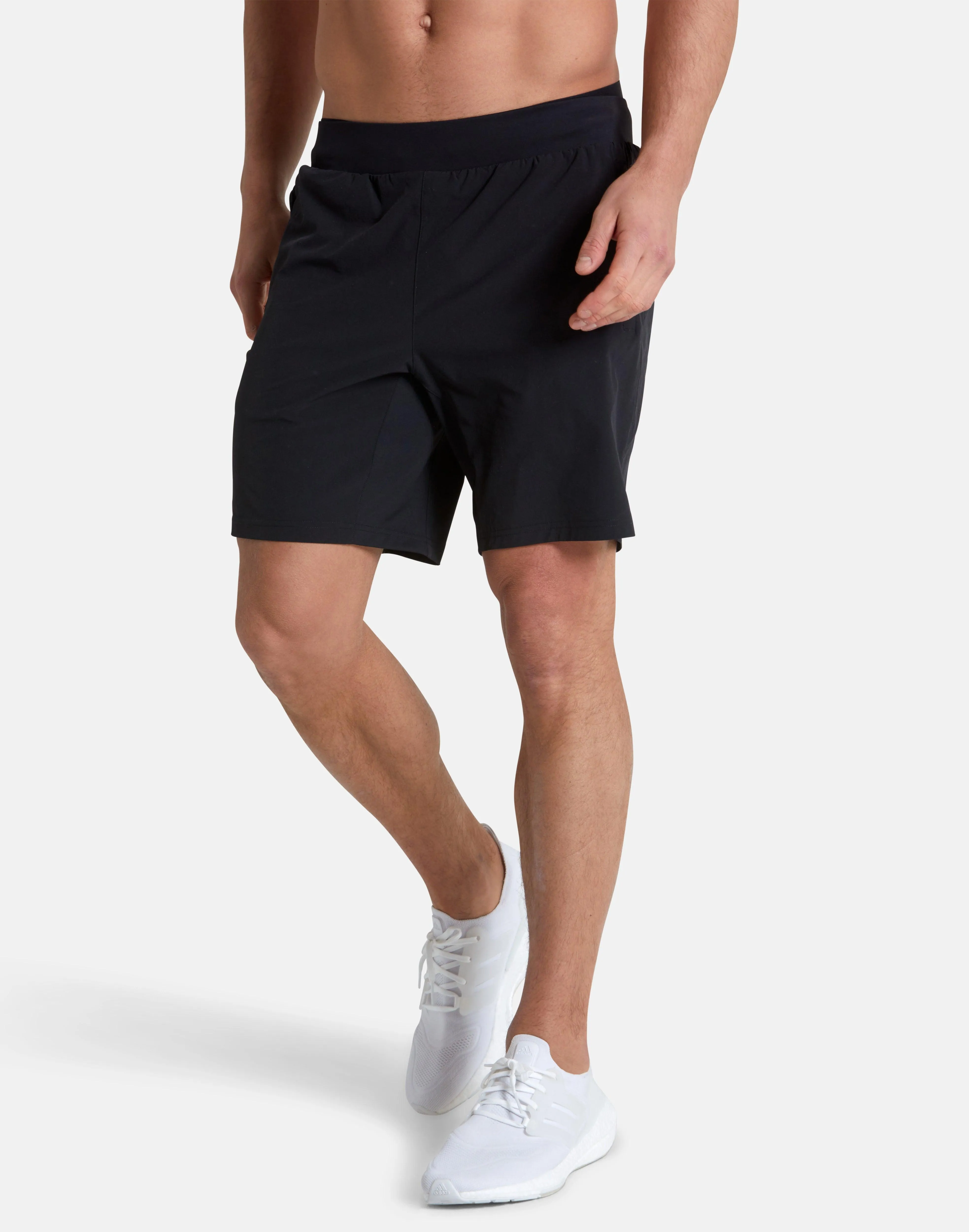 Essential 8" Shorts in Black sold by Gym+Coffee