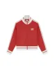 Varsity Jacket in Crimson Red sold by Gym+Coffee
