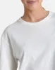 Boyfriend Crop Tee in Ivory White sold by Gym+Coffee