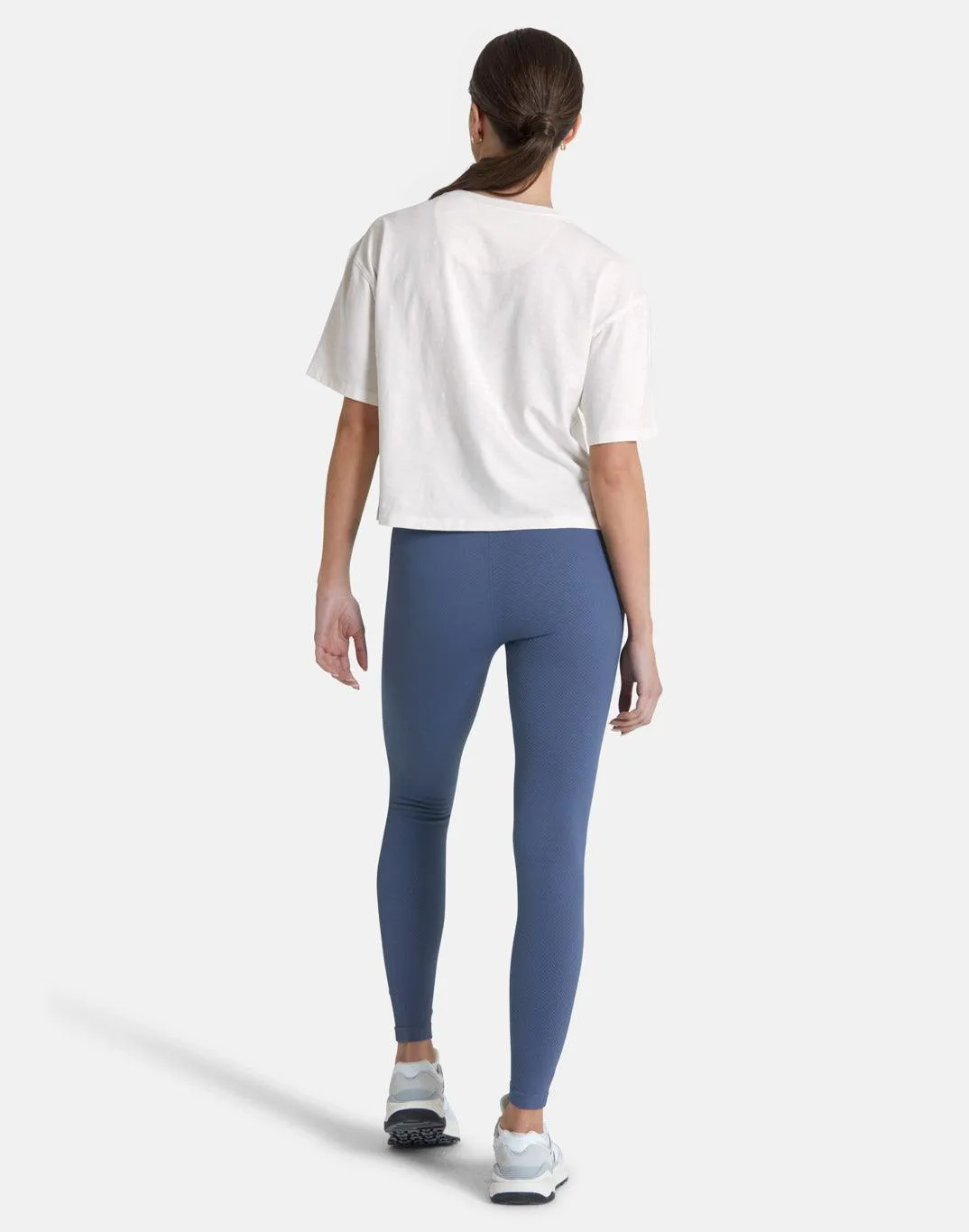 Boyfriend Crop Tee in Ivory White sold by Gym+Coffee product image thumbnail 4