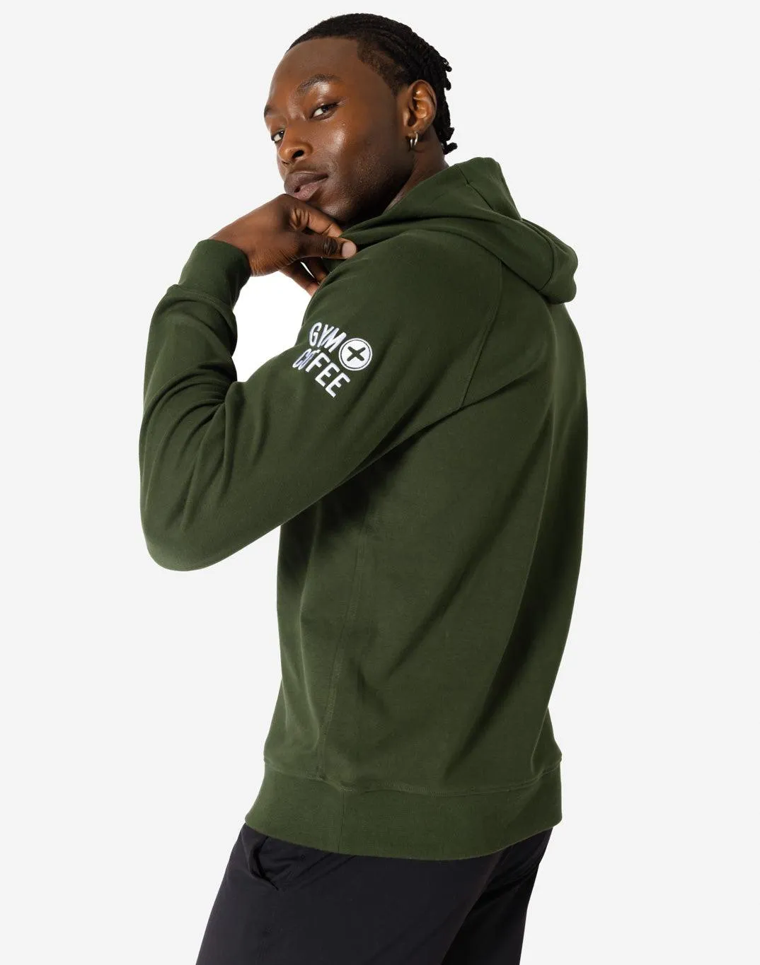 Chill Hoodie in Forest Green sold by Gym+Coffee