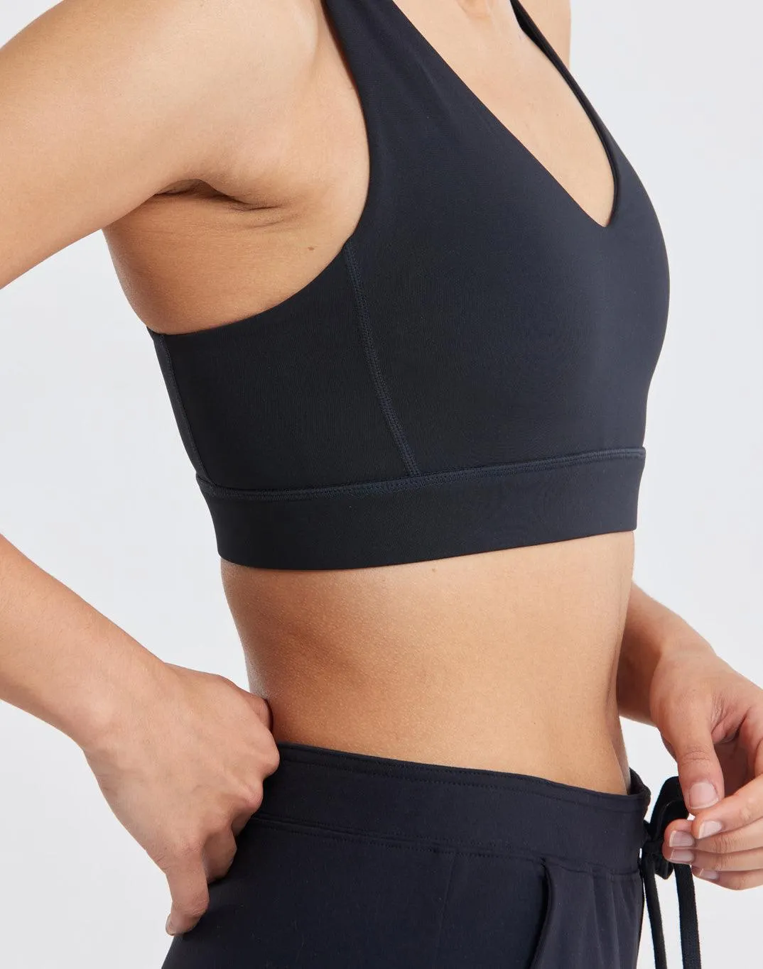 All-In V-Neck Bra in Black sold by Gym+Coffee product image thumbnail 4