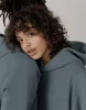 The Oversized Pullover Hoodie in Slate Grey sold by Gym+Coffee