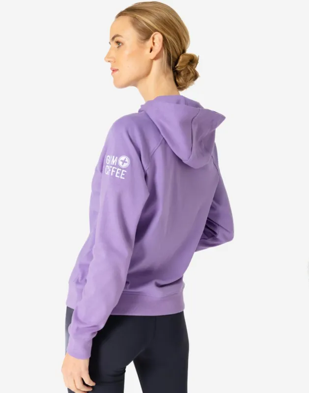 Chill Hoodie in Lavender sold by Gym+Coffee
