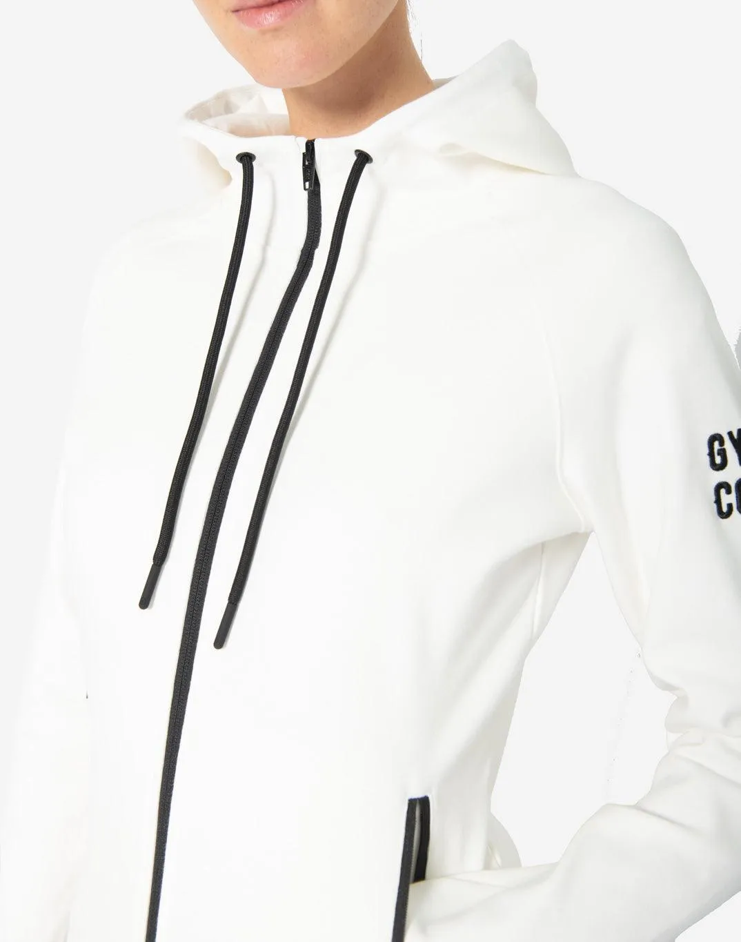 Chill Zip Hoodie in Ivory White sold by Gym+Coffee product image thumbnail 4