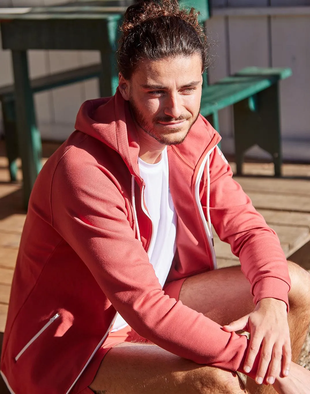 Chill Hoodie in Merlot sold by Gym+Coffee product image thumbnail 3