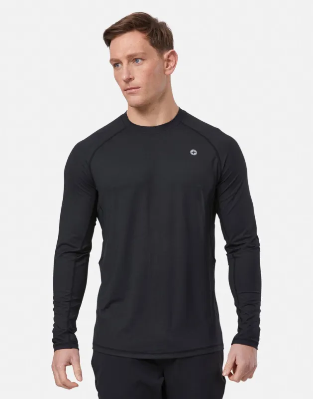 Relentless Long Sleeve Tee in Black sold by Gym+Coffee