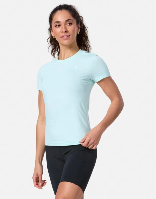 Coffee Slim Fit Tee in Mint sold by Gym+Coffee