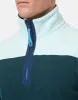 Half Zip Polar Fleece in Sea Green sold by Gym+Coffee