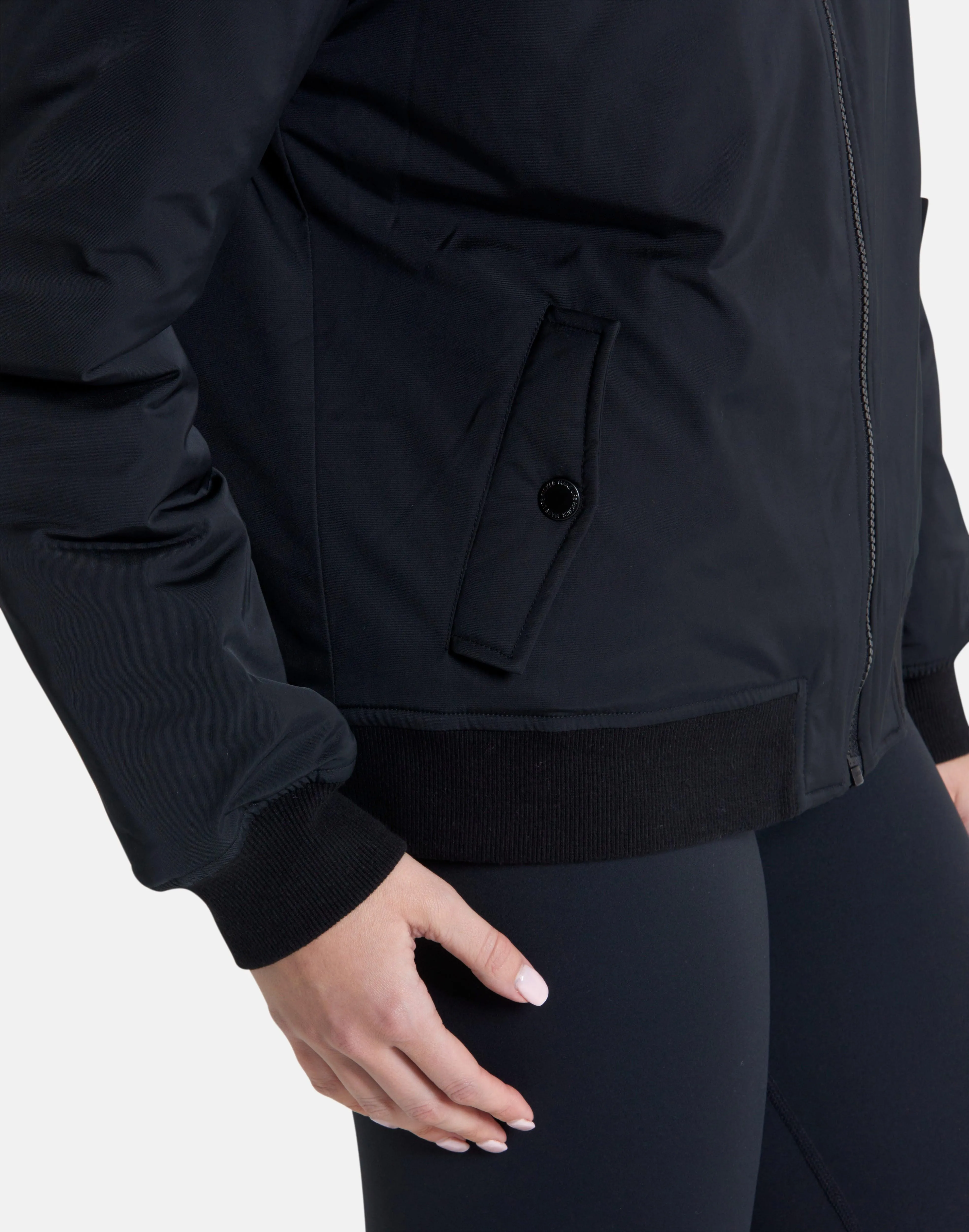 Blaze Bomber Jacket in Jet Black sold by Gym+Coffee product image thumbnail 5