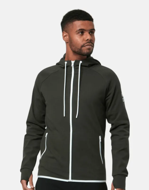 Chill Zip Hoodie in Khaki sold by Gym+Coffee