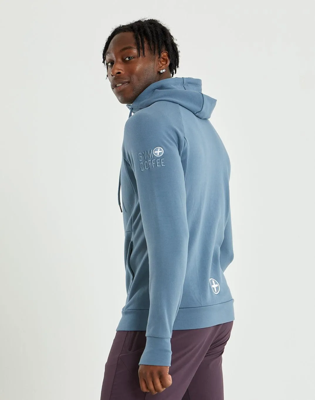 Roamer Hoodie in Metal blue sold by Gym+Coffee product image thumbnail 4