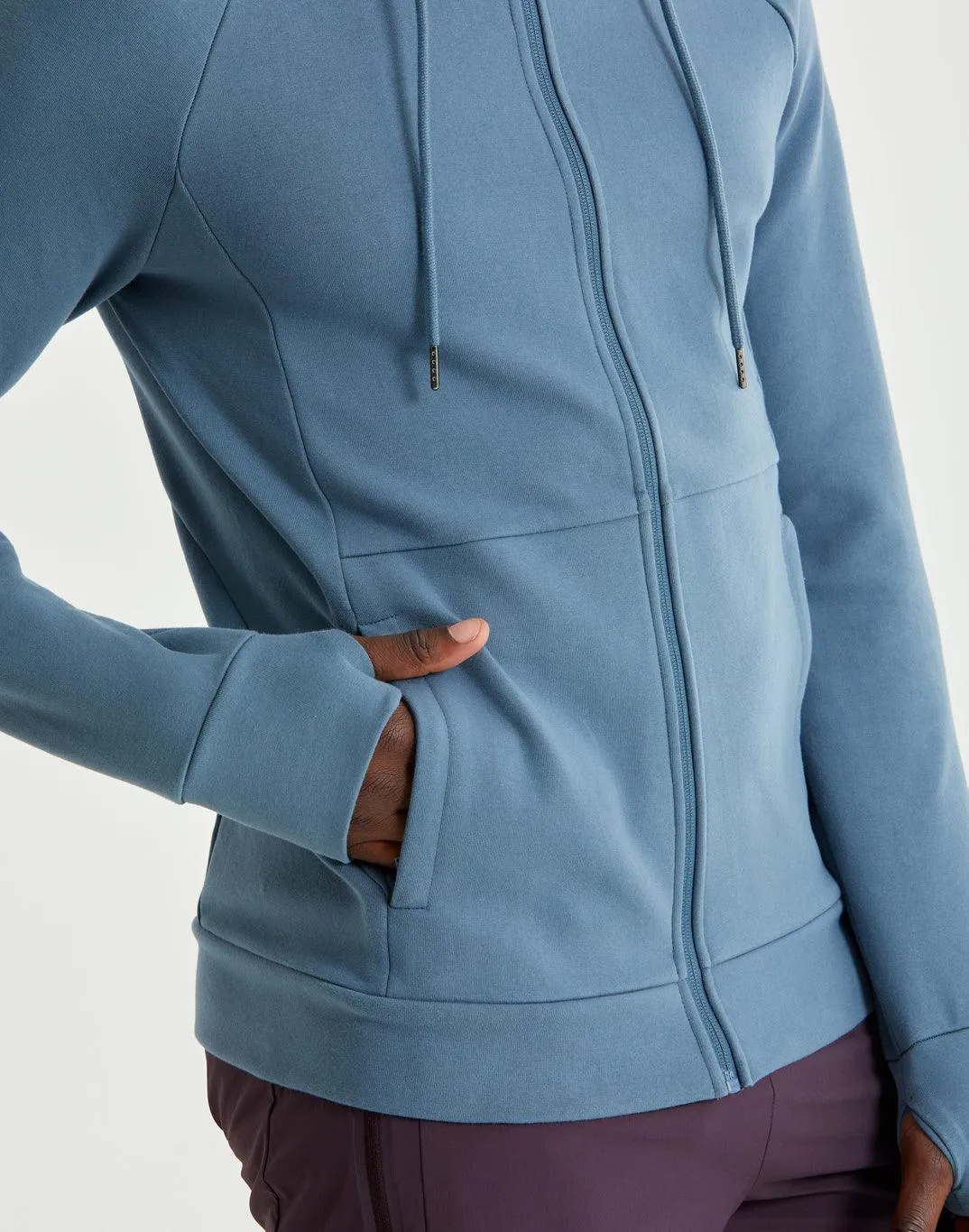 Roamer Hoodie in Metal blue sold by Gym+Coffee product image thumbnail 2