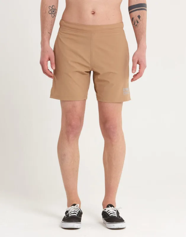 Daybreak Shorts 7" in Oat Latte sold by Gym+Coffee