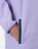 Half Zip Polar Fleece in Lilac sold by Gym+Coffee