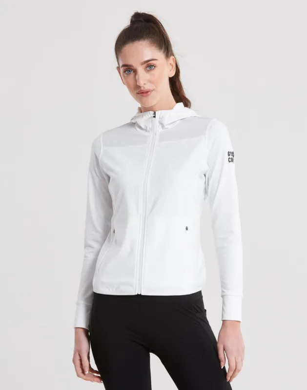 Upside Hoodie in White sold by Gym+Coffee