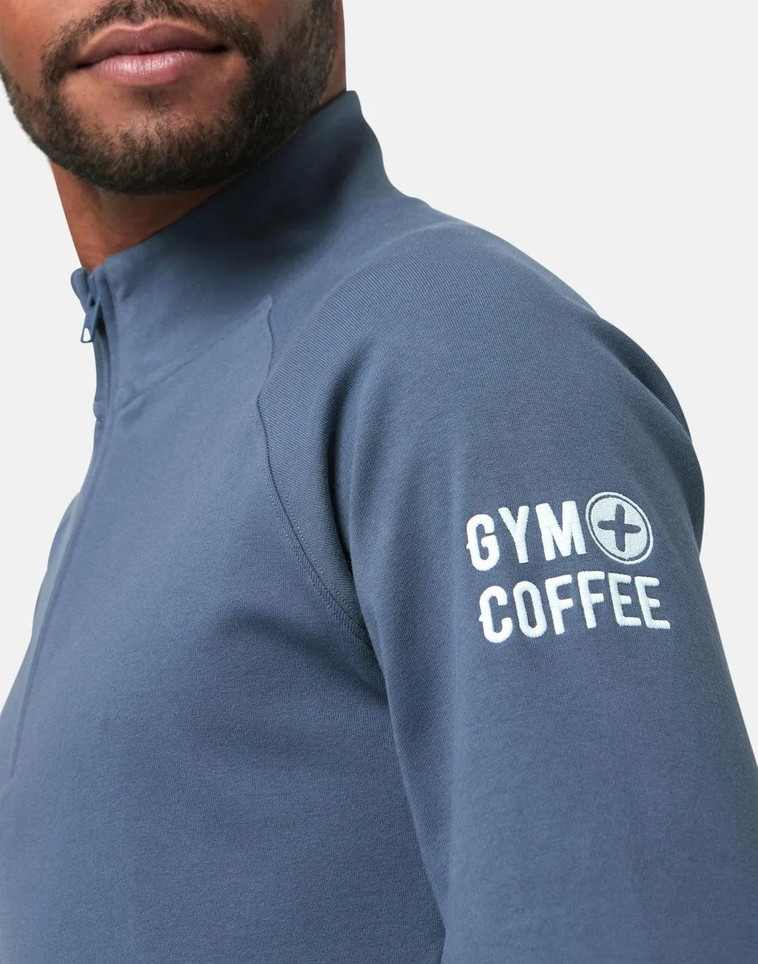 Chill Half Zip in Thunder Blue sold by Gym+Coffee product image thumbnail 2