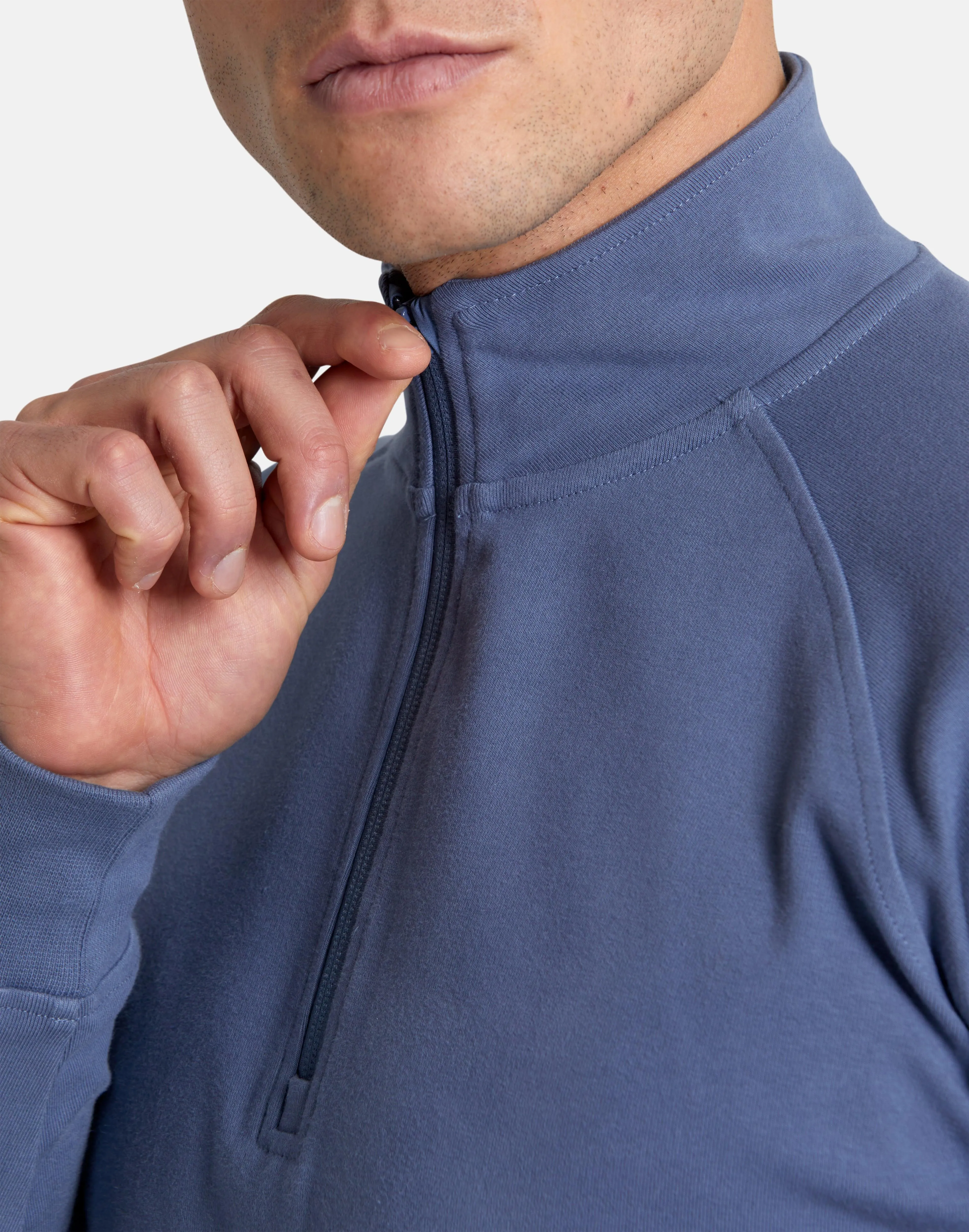 Chill Half Zip in Thunder Blue sold by Gym+Coffee product image thumbnail 3