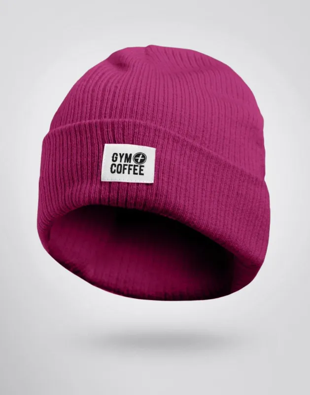 Dark Magenta Beanie sold by Gym+Coffee