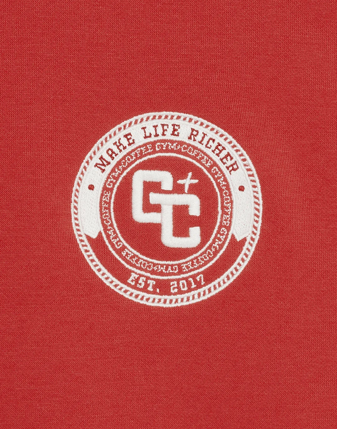 Varsity Hoodie in Crimson Red sold by Gym+Coffee product image thumbnail 3