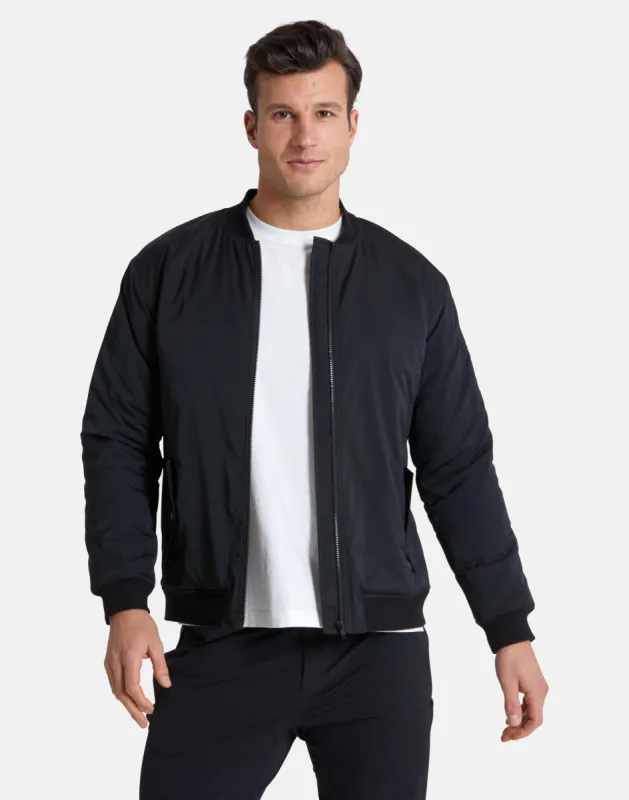 Mens Blaze Bomber Jacket in Jet Black sold by Gym+Coffee