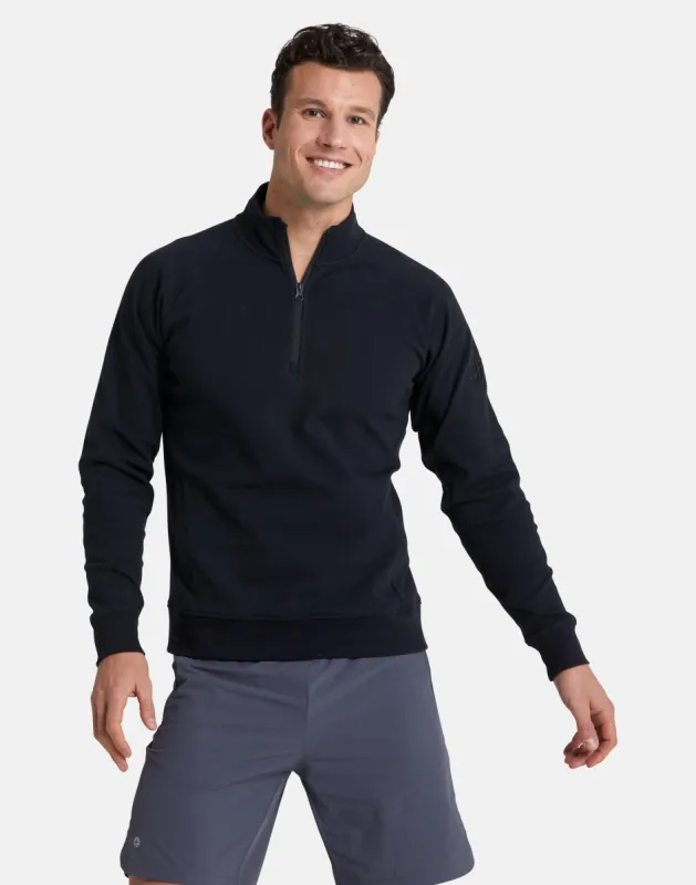 Chill Half Zip in Black sold by Gym+Coffee