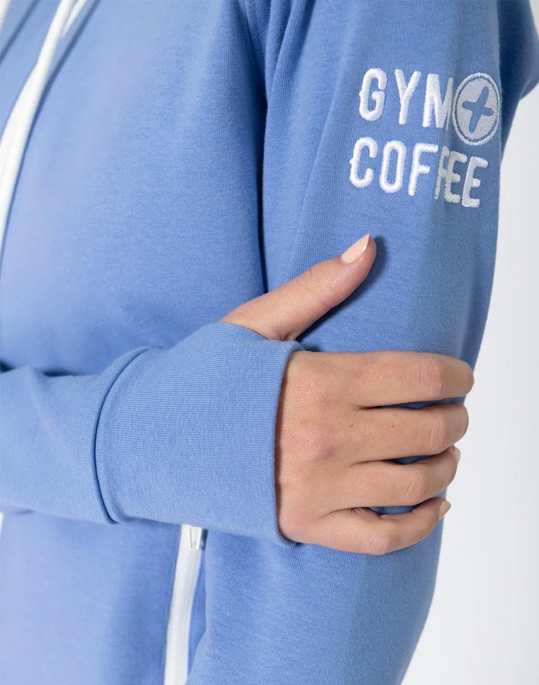 Chill Zip Hoodie in Misty Blue sold by Gym+Coffee product image thumbnail 5