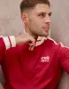 Varsity Jacket in Crimson Red sold by Gym+Coffee