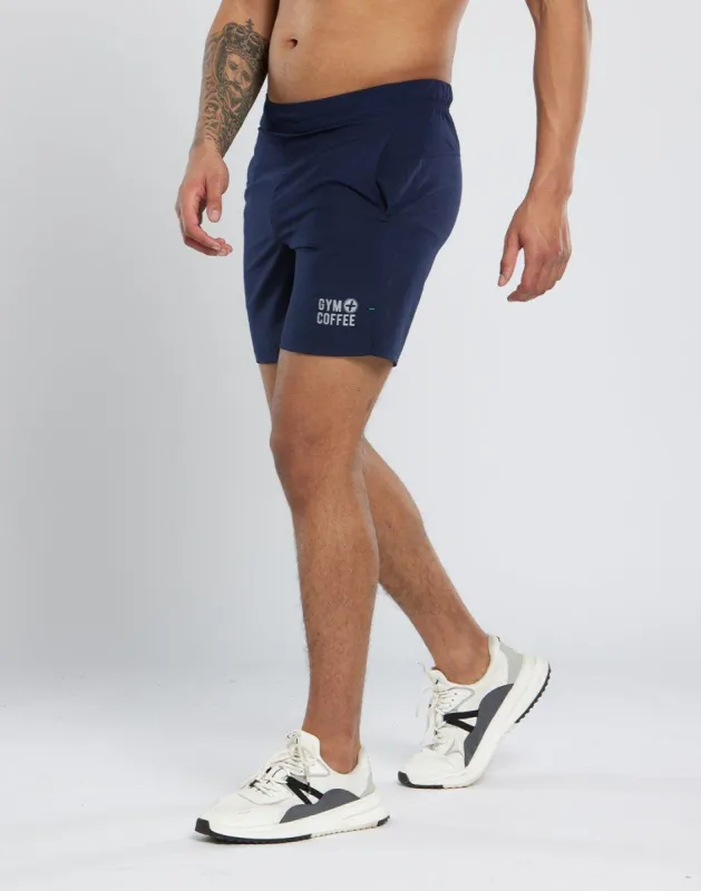 Daybreak Shorts in Navy 9" sold by Gym+Coffee