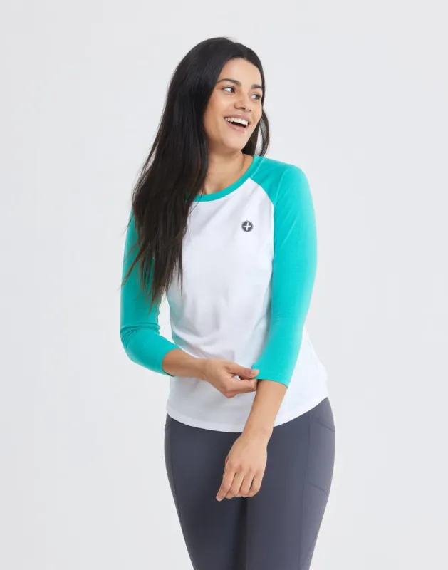 Home Run Tee in Seafoam sold by Gym+Coffee