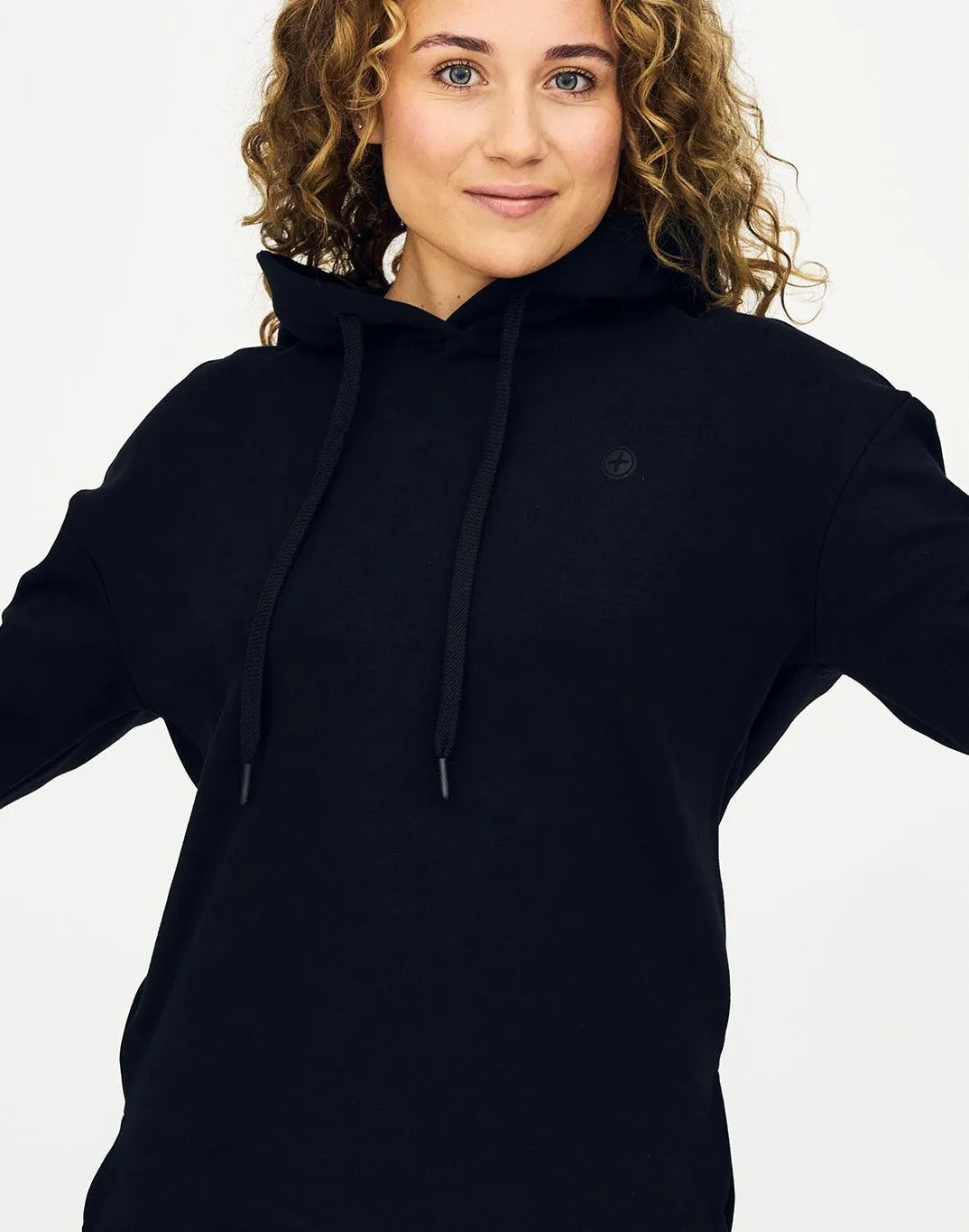 Longline Pullover Hoodie in Black sold by Gym+Coffee product image thumbnail 5