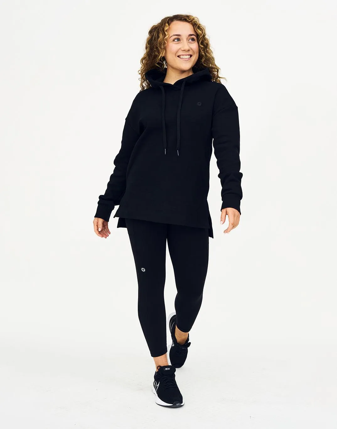 Longline Pullover Hoodie in Black sold by Gym+Coffee product image thumbnail 3
