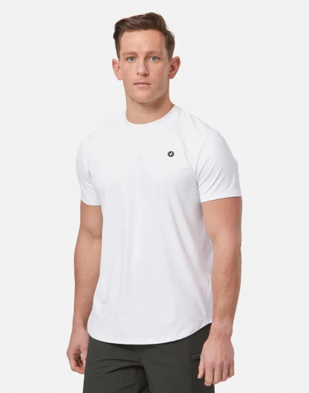 Coffee Tee in Ultra White sold by Gym+Coffee