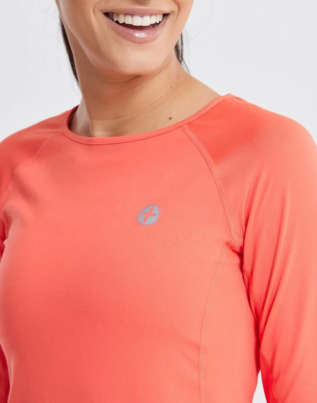 Advantage Long Sleeve Tee in Watermelon sold by Gym+Coffee product image thumbnail 2
