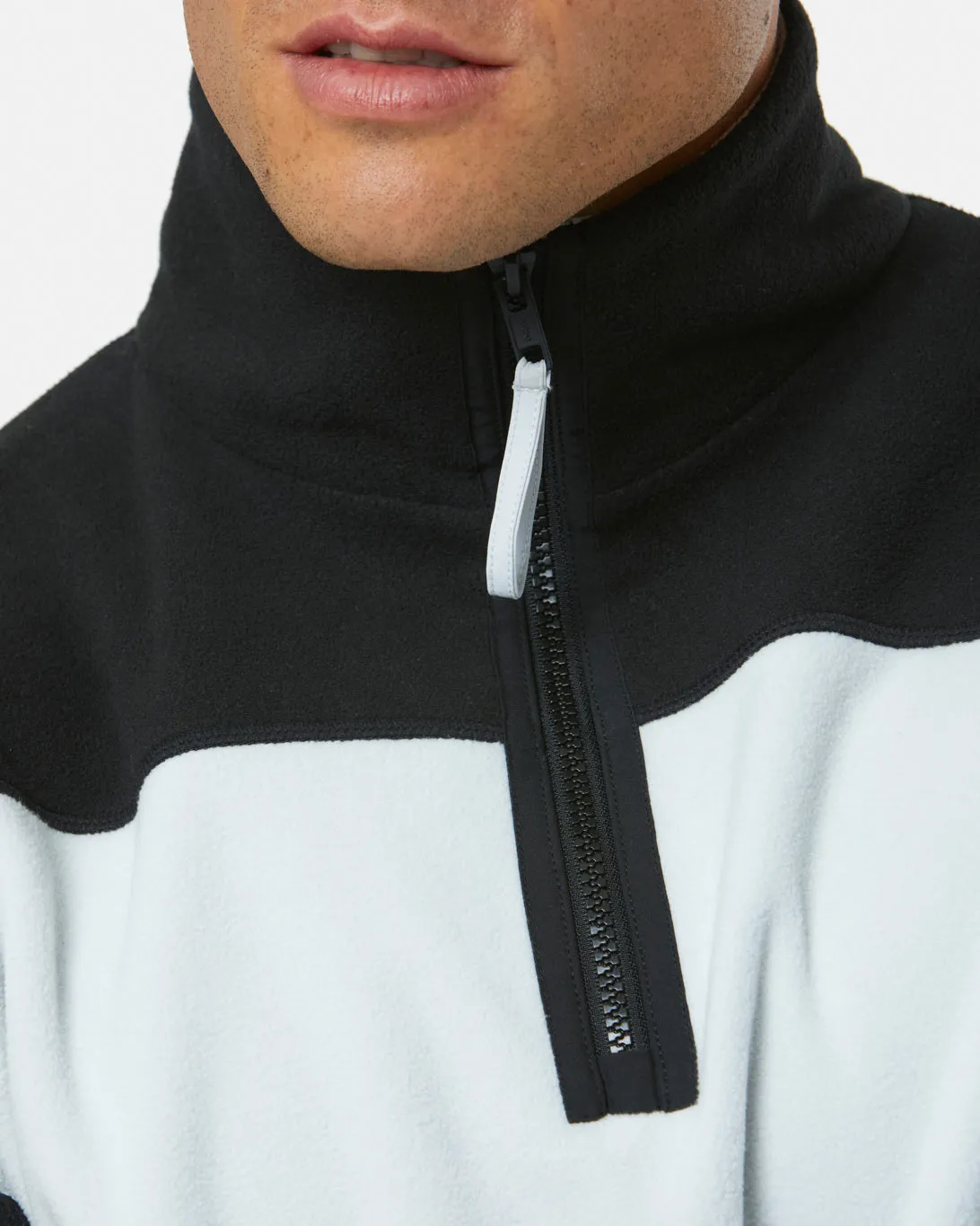 Half Zip Polar Fleece in Grey Marl sold by Gym+Coffee product image thumbnail 4