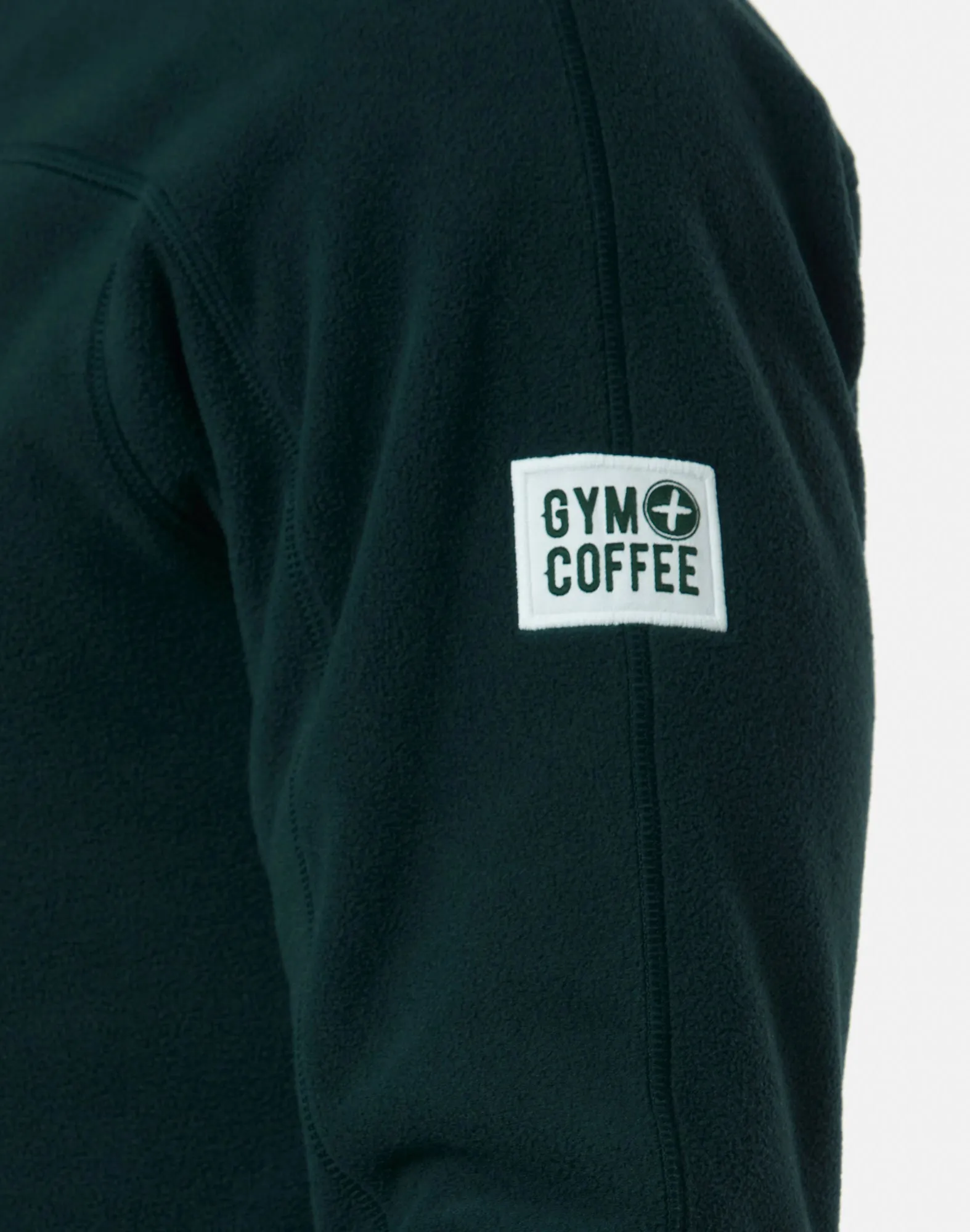 Half Zip Polar Fleece in Moss Green sold by Gym+Coffee product image thumbnail 2