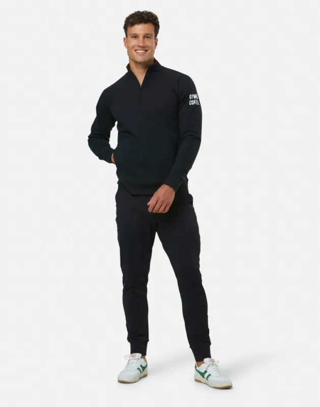 Chill Half Zip in Black sold by Gym+Coffee