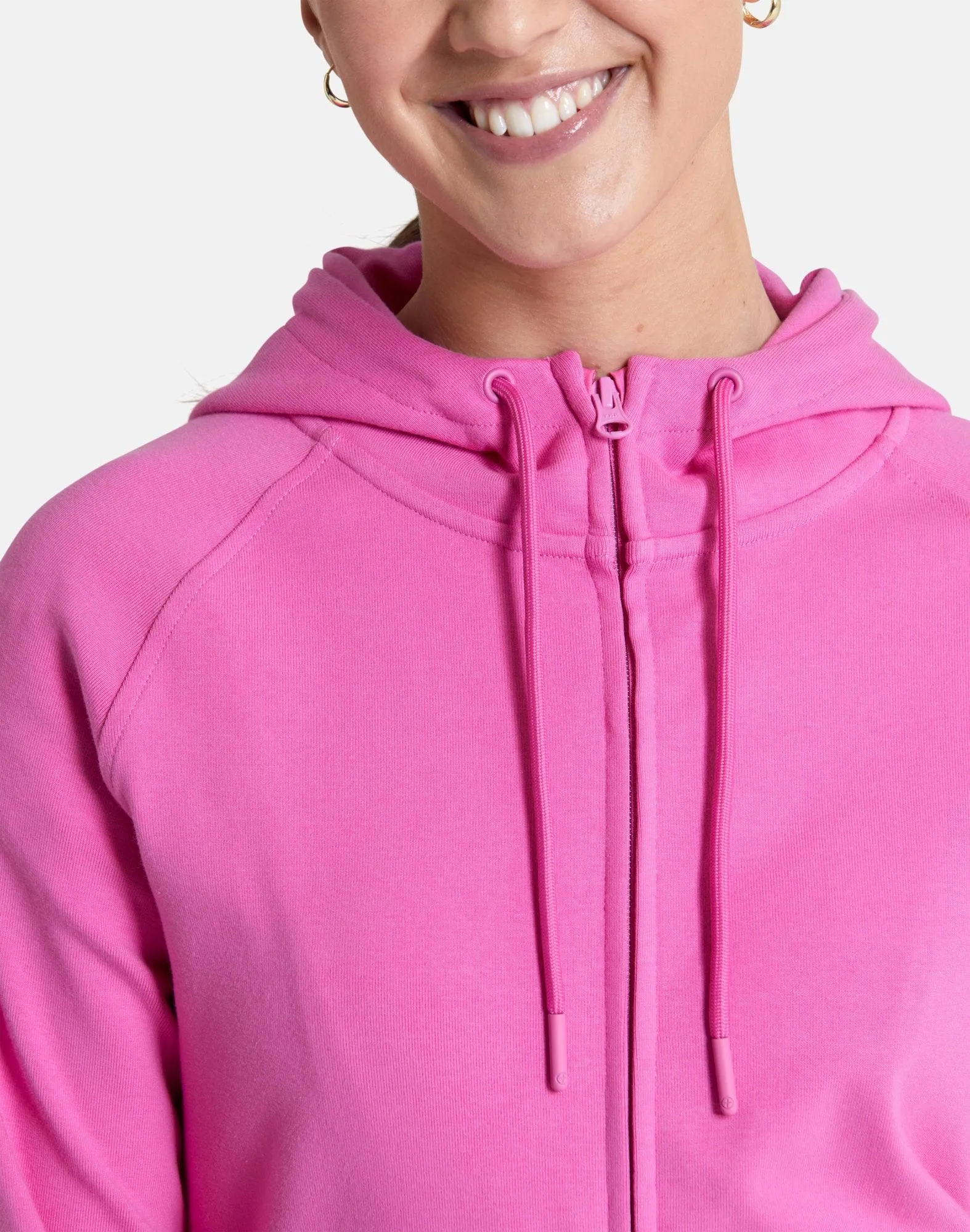 Chill Zip Hoodie in Empower Pink sold by Gym+Coffee product image thumbnail 5